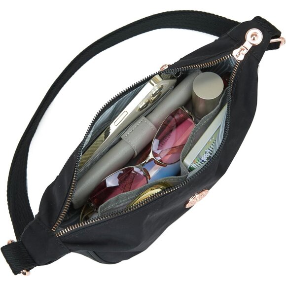 Small Crossbody Bag for Women Men Trendy Waterproof Nylon with Adjustable Strap - Picture 5 of 8